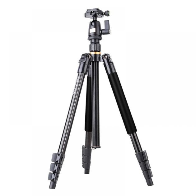 Штатив трипод з відеоголовкою Beike QZSD Q510т 45-165 см для камери та телефону - зображення 2