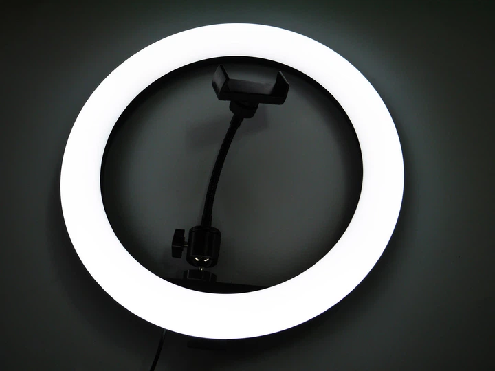 Кольцевая LED лампа S31 33см 1 крепление на телефон USB - изображение 7