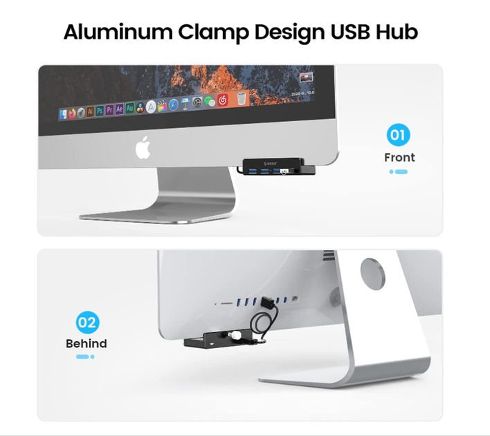 USB-хаб Orico MH4PU-P USB 3.0 4 порта концентратор USB hub разветвитель чёрный - изображение 6