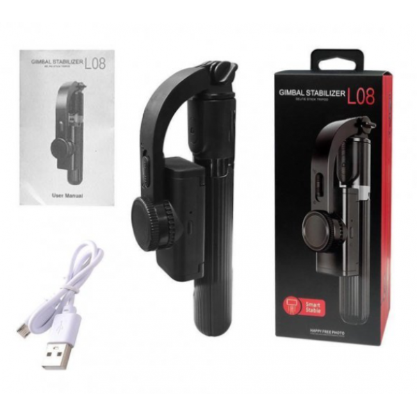 Стабилизатор телефона Gimbal L08. Штатив держатель телефона с Bluetooth пультом дистанционного управления - Фото 6 Стабилизатор телефона Gimbal L08. Штатив держатель телефона с Bluetooth пультом дистанционного управления - изображение 6