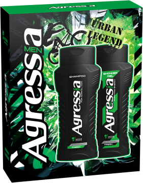 Мужской подарочный набор Agressia NPA №71Fresh-(гель душу+шампунь) - Фото 1 Мужской подарочный набор Agressia NPA №71Fresh-(гель душу+шампунь) - изображение 1
