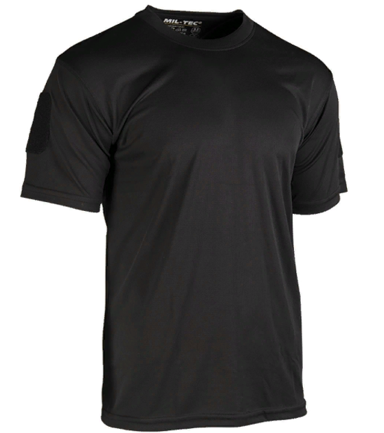 Тактическая потоотводящая футболка Mil-tec Coolmax цвет черный размер XL (11081002_XL) - изображение 1