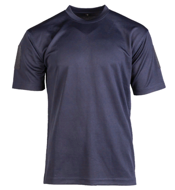 Тактична потовідвідна футболка Mil-tec Coolmax Колір темно-синій Розмір S (11081003_S) - зображення 1