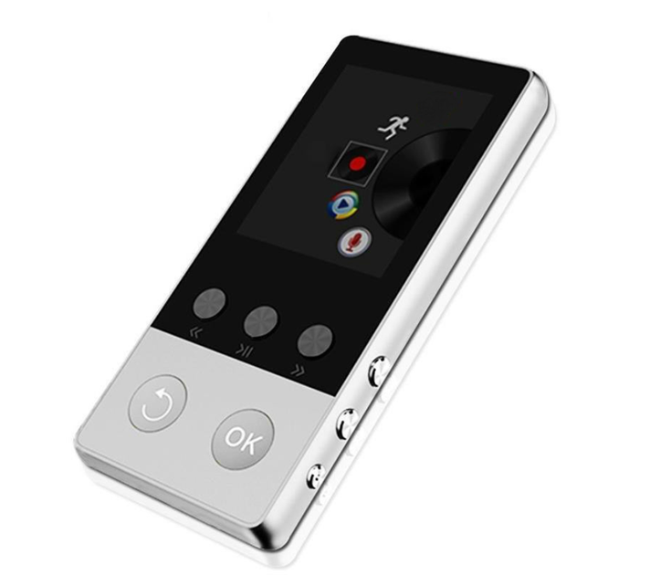 MP3 плеєр JWD A5 Plus Bluetooth Hi-Fi 16Gb із зовнішнім динаміком сріблястий - зображення 2