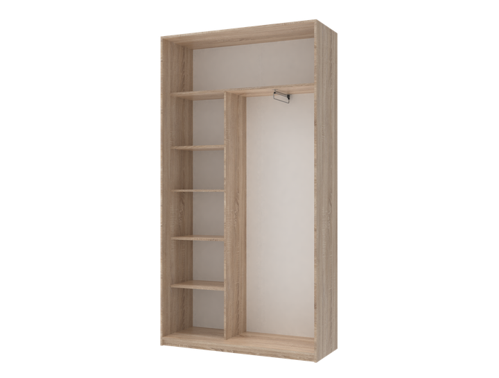 Шкаф купе Doros Сити Лайт Дуб Cонома 2 ДСП 120х45х225 (42002011) - Фото 2 Шкаф купе Doros Сити Лайт Дуб Cонома 2 ДСП 120х45х225 (42002011) - изображение 2