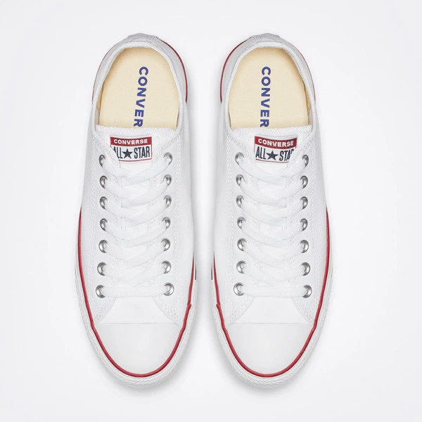 Мужские кеды Converse Chuck Taylor All Star Ox Optical White M7652C белые, Цвет Белый, Размер 43 - Фото 3 Мужские кеды Converse Chuck Taylor All Star Ox Optical White M7652C белые, Цвет Белый, Размер 43 - изображение 3
