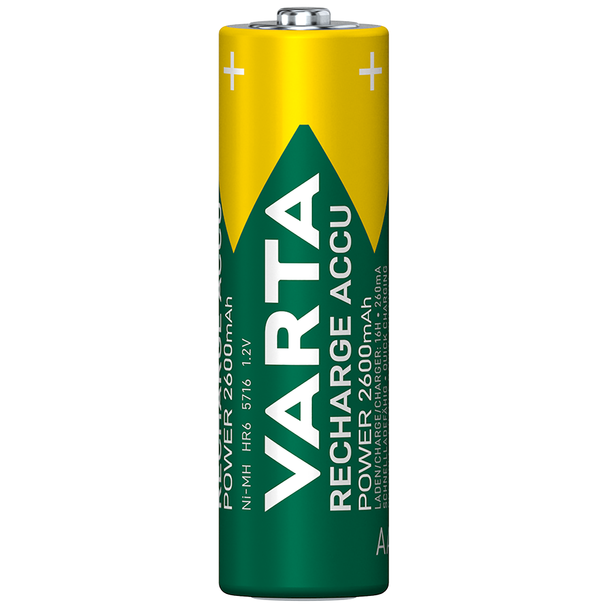 Акумулятор універсальний Varta Rechargeable Accu AA 2600 мАг BLI 4 Ni-MH - изображение 2