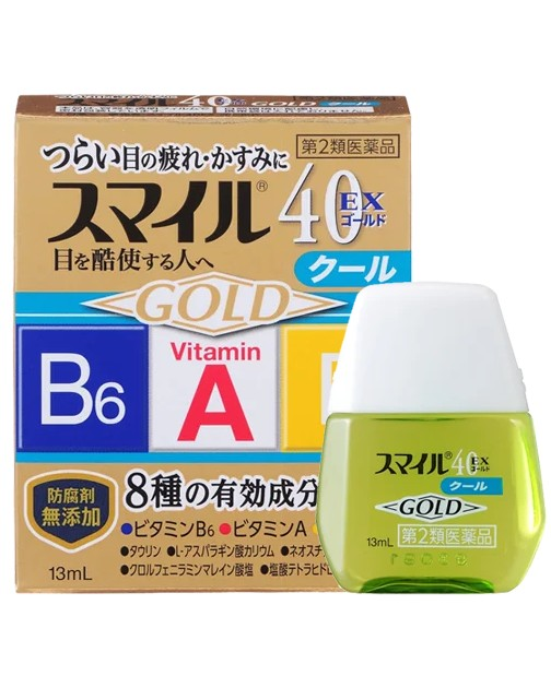 Японські краплі вітаміни для очей Lion Smile 40EX Gold (N0331) - зображення 1