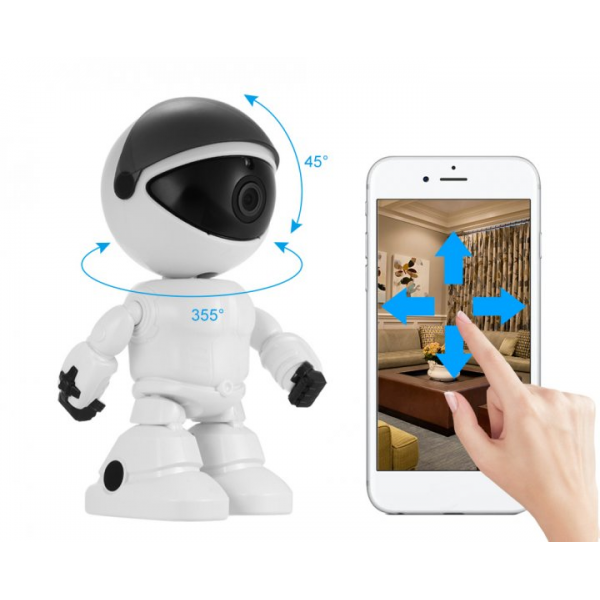 Поворотная IP интеллектуальная камера-робот Freddi TV-238ZD 2MP, 1080P, Wi-Fi с автослежением, звуком и датчиком движения - изображение 3