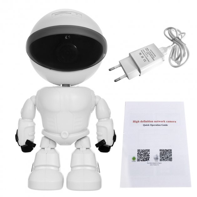 Поворотная IP интеллектуальная камера-робот Freddi TV-238ZD 2MP, 1080P, Wi-Fi с автослежением, звуком и датчиком движения - изображение 4