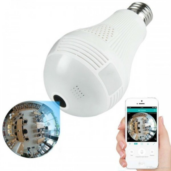 Панорамная круговая IP камера VS2-BULB камера-лампочка "рыбий глаз" WiFi 360° - изображение 7