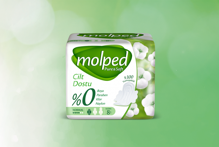 Критические прокладки Molped Pure&Soft normal 4 капли 8 шт. - Фото 1 Критические прокладки Molped Pure&Soft normal 4 капли 8 шт. - изображение 1