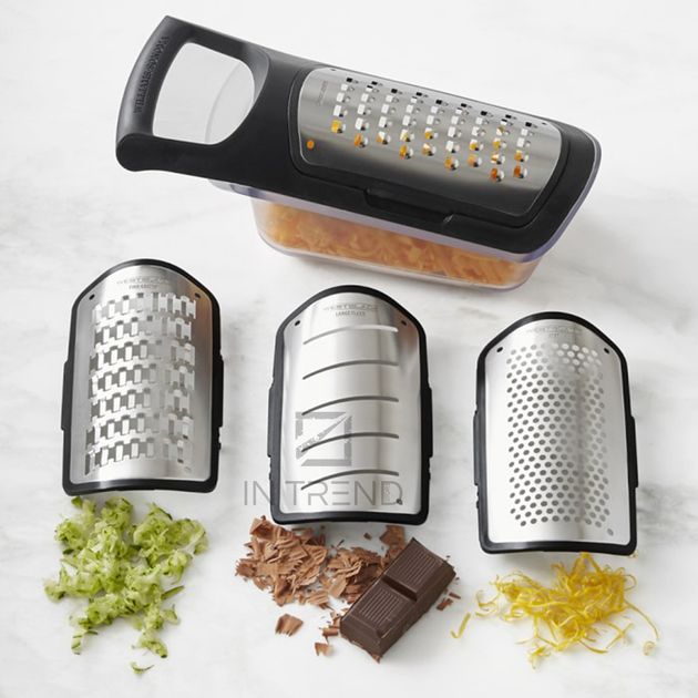 Овощерезка терка ручная SOFT TOUCH CONTAINER 4в1 Черная ...