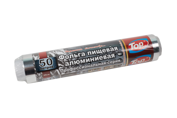 Фольга алюмінієва Toppack 29см 50м 25мкм суперміцна - зображення 2