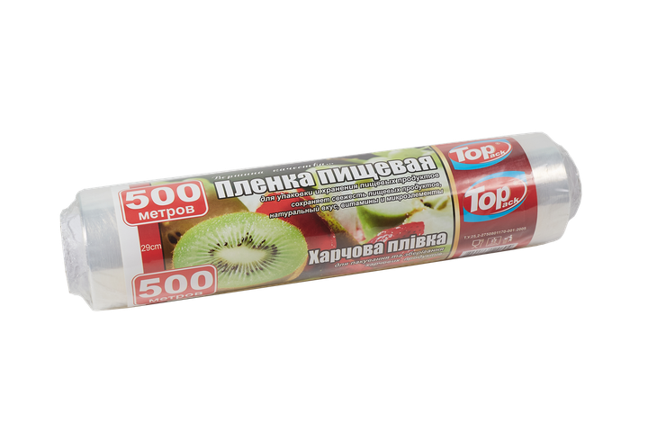Харчова плівка Toppack 29см 500м 7мкм - Фото 2 Харчова плівка Toppack 29см 500м 7мкм - зображення 2