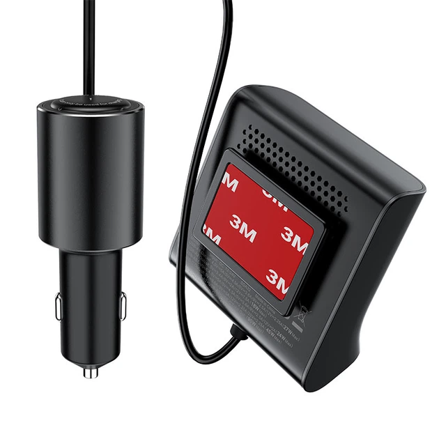 Автомобільний зарядний пристрій ACEFAST B8 digital display car HUB charger (6974316281078) - изображение 3