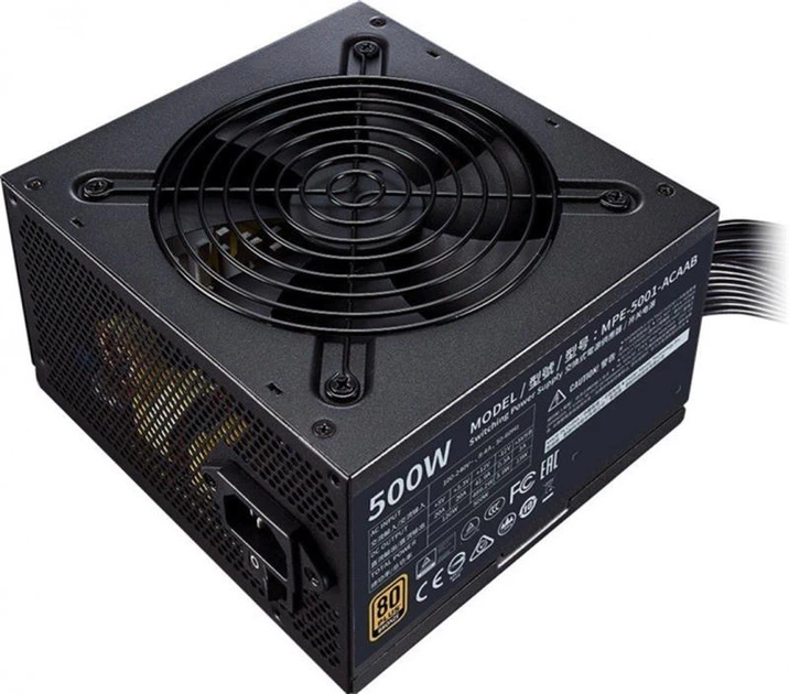Блок живлення CoolerMaster MWE 500 Bronze V2 500W (MPE-5001-ACAAB-EU) - Фото 2 Блок живлення CoolerMaster MWE 500 Bronze V2 500W (MPE-5001-ACAAB-EU) - зображення 2
