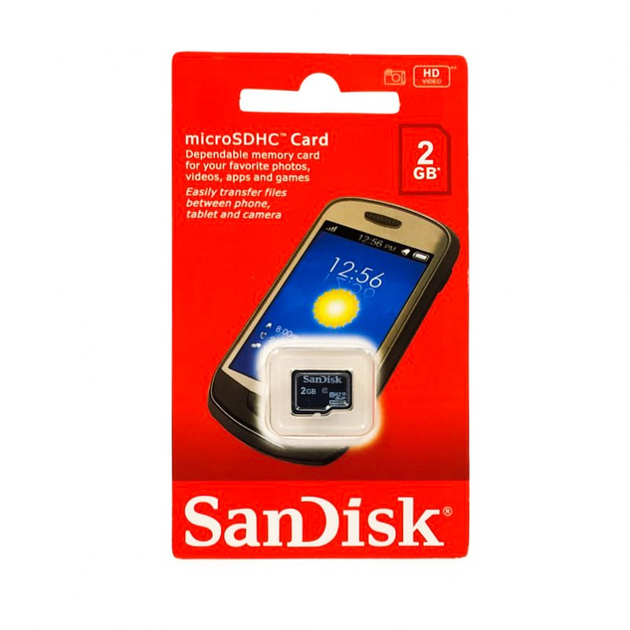 Карта памяти SanDisk micro SD 2 Gb 10 Class - изображение 2