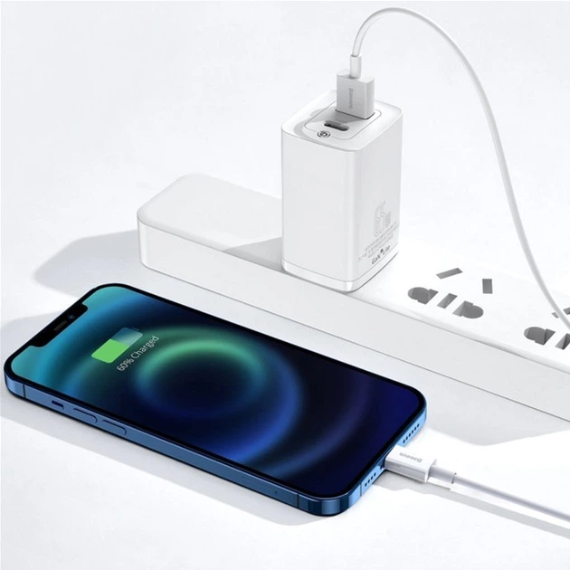 Кабель Baseus Superior Series Fast Charging Data Cable USB to iP 2.4 А 1.5 м White (CALYS-B02) - зображення 3