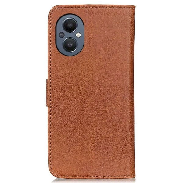 Чехол-книжка с застежкой KHAZNEH Wallet Cover для OnePlus Nord N20 - Brown - изображение 4