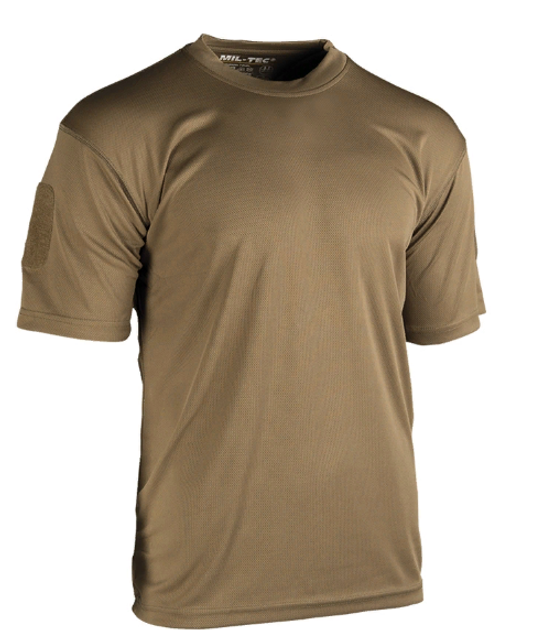 Тактическая потоотводящая футболка Mil-tec Coolmax цвет койот размер L (11081019_L) - изображение 1
