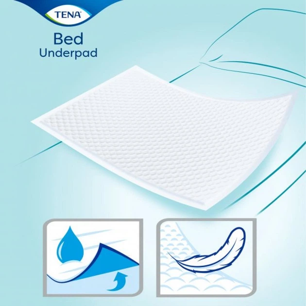 Пеленки для младенцев Tena Bed Plus 40x60 см 40 шт (7322540728859) - Фото 4 Пеленки для младенцев Tena Bed Plus 40x60 см 40 шт (7322540728859) - изображение 4