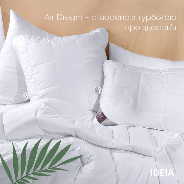 Одеяло Air Dream Premium 155х215 см зимнее IDEIA антиалергенное полуторное теплое хлопок перкаль - изображение 10