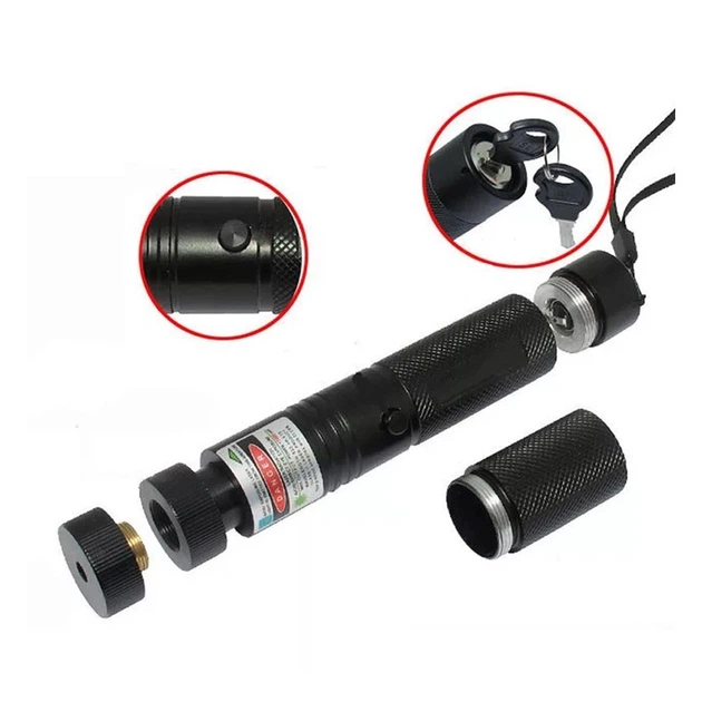 Лазерна указка Зелена з насадками лазерної проекції Green Laser pointer YL303 фото, відгуки