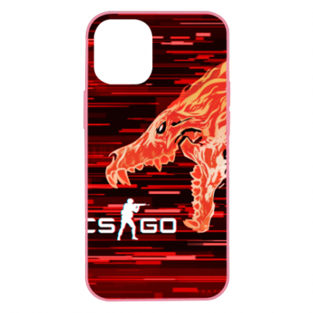 Чехол для iPhone 12 mini CS GO Howl glitch Розовый – фото, отзывы ...