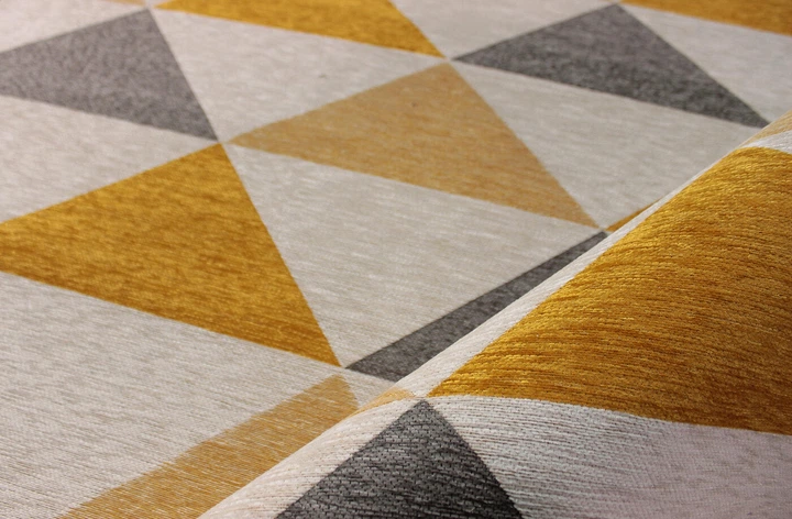 Безворсовий килим Almina 131701 grey-yellow 1.35x2.00 - зображення 3
