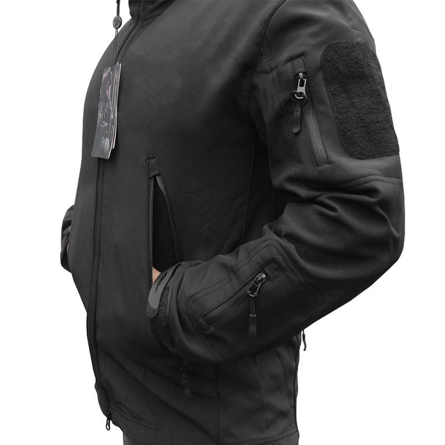 Тактична куртка для полювання та риболовлі № 2 Lesko A012 Black M армійська чоловіча (K/OPT2_5127-18494) - зображення 2