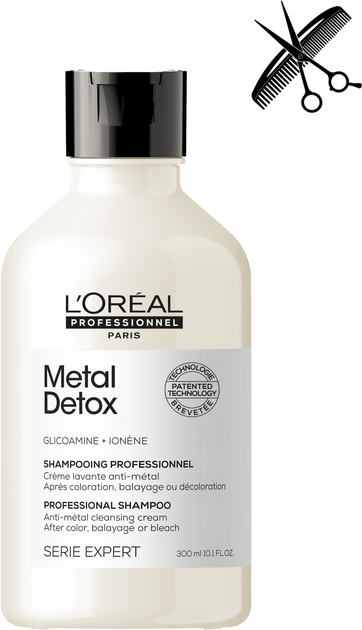 Акция на Професійний очисний шампунь L'Oreal Serie Expert Metal Detox проти металевих накопичень у волоссі після фарбування або освітлення 300 мл от Rozetka