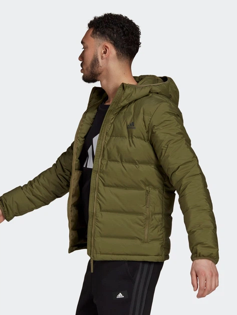 Пуховик Adidas Helionic Ho Jkt GU3954 2XL Focus Olive (4064054097405) - изображение 5