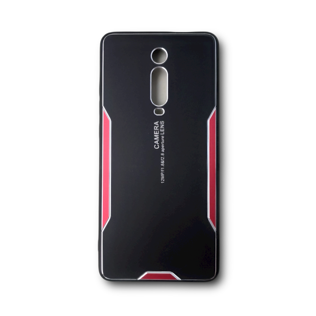 Протиударний чохол ARMOR Aluminum Xiaomi MI 9T / Xiaomi MI 9T PRO / Redmi K20 / Redmi K20 PRO бампер бронювання Чорний / Червоний - зображення 2