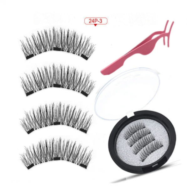 Ресницы накладные на 3 магнитах Magnetic Lashes 24р/3 магнитные + пинцет - Фото 1 Ресницы накладные на 3 магнитах Magnetic Lashes 24р/3 магнитные + пинцет - изображение 1