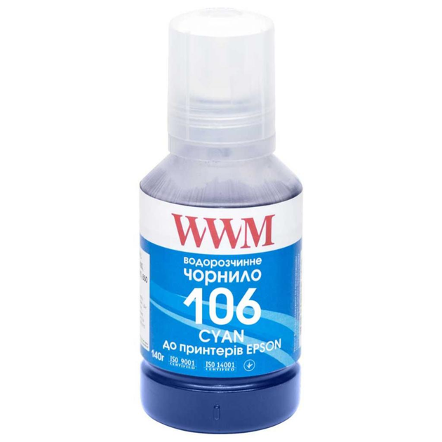Чернила WWM EPSON L7160/7180 140г Cyan (E106C) – фото, отзывы ...