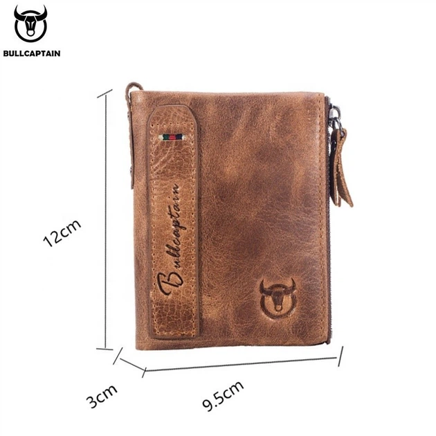 Кожаный мужской кошелек- портмоне "BULLCAPTAIN" QB06 BROWN Genuine Leather - Фото 2 Кожаный мужской кошелек- портмоне "BULLCAPTAIN" QB06 BROWN Genuine Leather - изображение 2