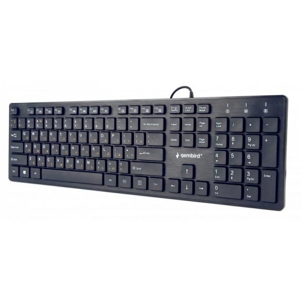 Клавіатура Gembird KB-MCH-03-UA Black USB - Фото 1 Клавіатура Gembird KB-MCH-03-UA Black USB - зображення 1
