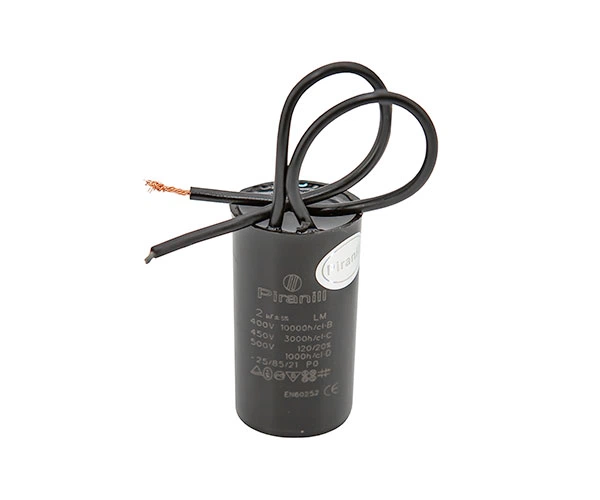 Конденсатор для циркуляционного насоса 2 мкФ 450В (2 uF 450V) CBB60 (24x45 мм) (Piranil) - Фото 1 Конденсатор для циркуляционного насоса 2 мкФ 450В (2 uF 450V) CBB60 (24x45 мм) (Piranil) - изображение 1