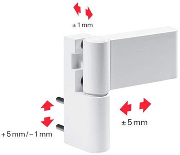 Петля дверна 110 кг Roto Solid (17-20,5 мм) RAL 7016 антрацит - зображення 2