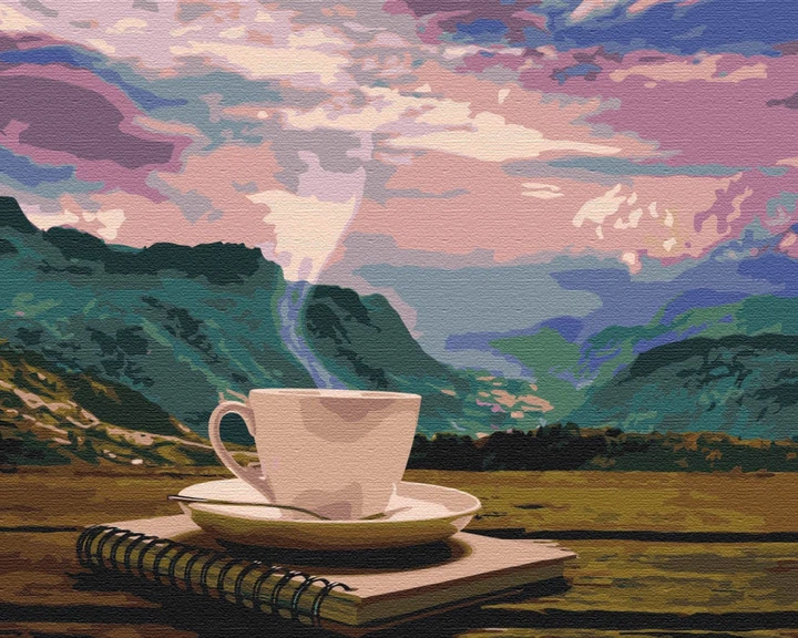 Картина за номерами Ранок з видом на гори (BS24686) Brushme 40x50 см Brushme - Фото 1 Картина за номерами Ранок з видом на гори (BS24686) Brushme 40x50 см Brushme - зображення 1