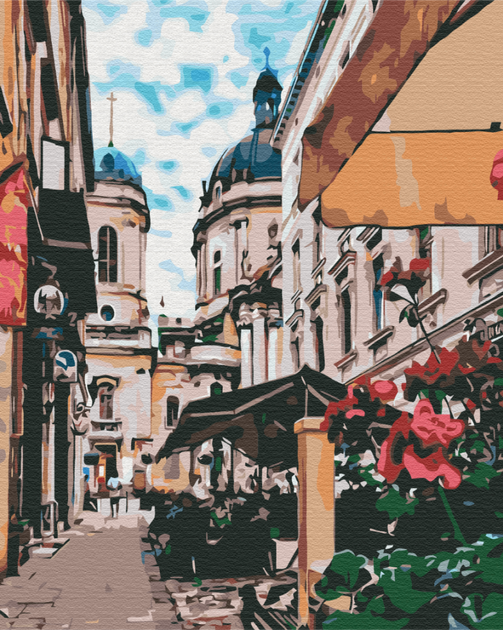 Картина по номерам Львовская улочка (BS29486) Brushme 40x50 см - Фото 1 Картина по номерам Львовская улочка (BS29486) Brushme 40x50 см - изображение 1