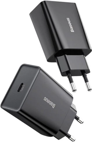 Baseus Speed ​​Mini Szybka Ładowarka 1C 20W EU Czarna (CCFS-SN01) - obraz 5
