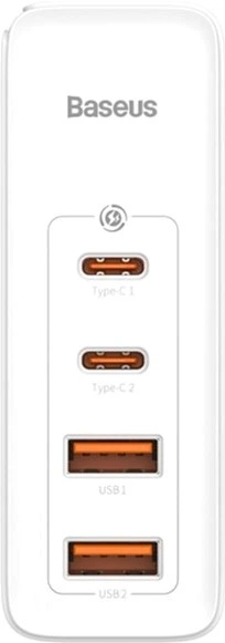 Мережевий зарядний пристрій Baseus GaN2 Pro Quick Charger 2C+2U 100 Вт EU White (CCGAN2P-L02) - зображення 3
