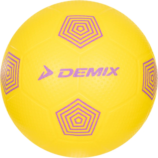 Мяч футбольный (size 5, 68-70 см окружность) Demix Желтый - Фото 1 Мяч футбольный (size 5, 68-70 см окружность) Demix Желтый - изображение 1