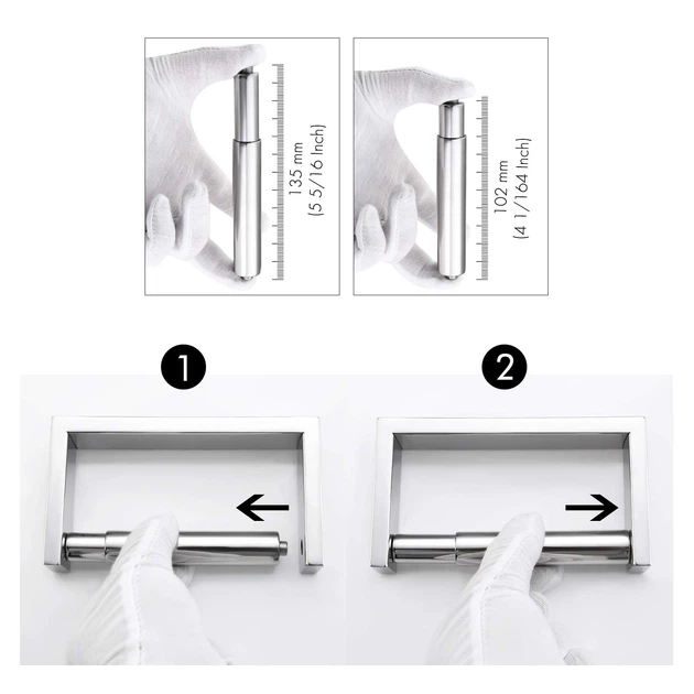 Держатель туалетной бумаги из нержавеющей стали DISFACT DS-23075 304 Steel - Фото 4 Держатель туалетной бумаги из нержавеющей стали DISFACT DS-23075 304 Steel - изображение 4