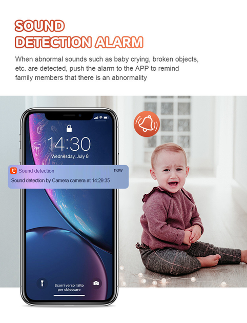 Видеоняня для смартфона Tuya K520 (Wi-Fi) 1080P - изображение 9