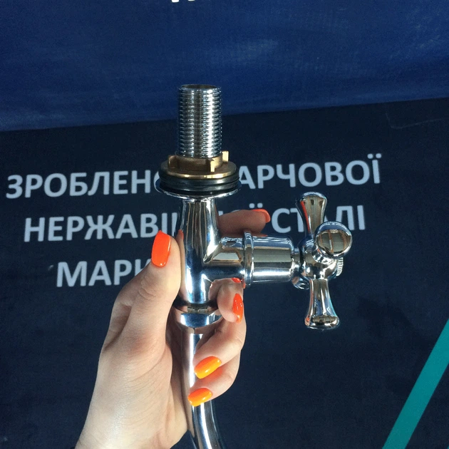 Монокран для раковины универсальный хромированый WAL LEO9-A427 - изображение 7