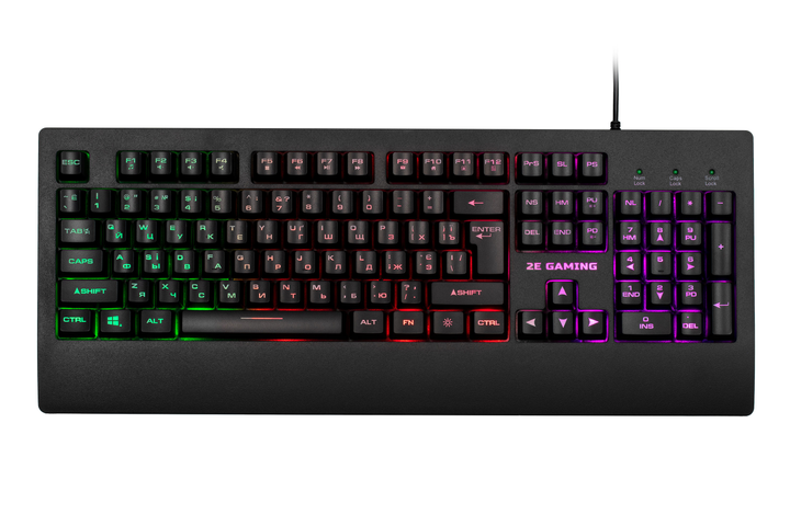 Клавіатура ігрова 2E GAMING KG330 LED USB Black Ukr - изображение 1