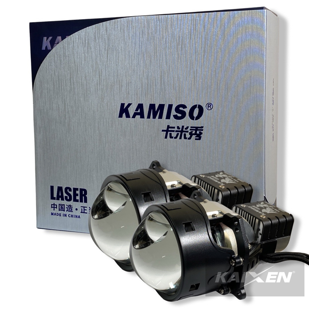 Лазерные bi-Led линзы KAMISO 3 дюйма 55W + Laser 15W gen:4 – фото ...